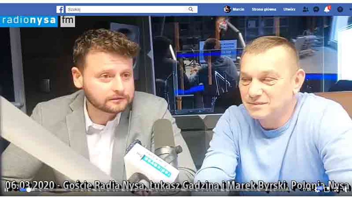 Marek Byrski, Dyrektor ds. Sportu Polonii Nysa - w Radio Nysa - 06.03.2020 