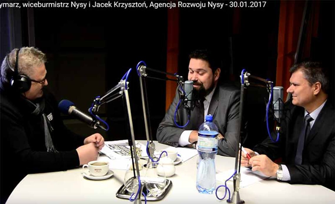 Marek Rymarz, wiceburmistrz Nysy i Jacek Krzysztoń, Agencja Rozwoju Nysy - 30.01.2017