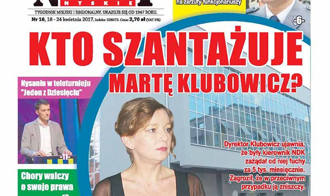 Marta Klubowicz atakuje dziennikarzy. - szantażują mnie!