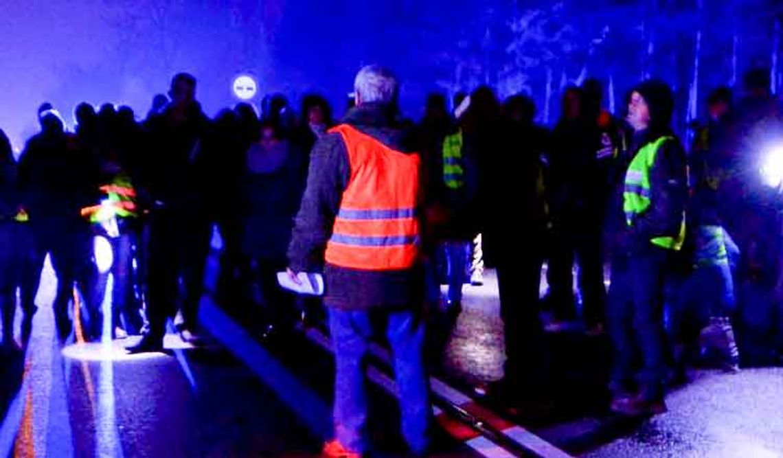 Mieszkańcy Strobic po raz trzeci zablokowali drogę krajową nr 46, chcą przejścia dla pieszych