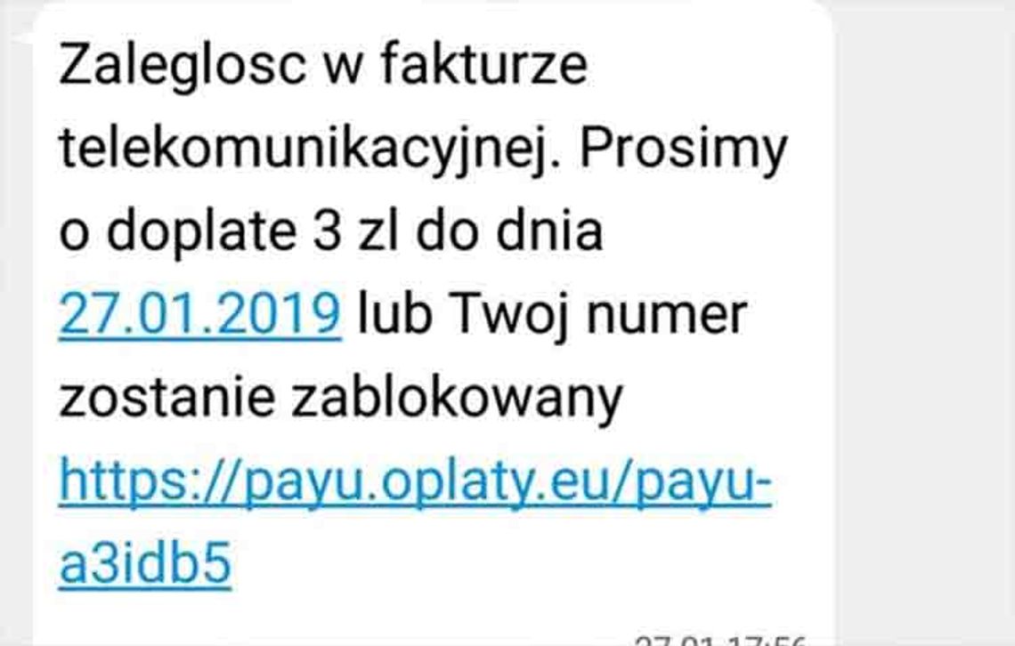 Mieszkanka Paczkowa kliknęła w link z sms-a i straciła ponad 8 tysięcy złotych.