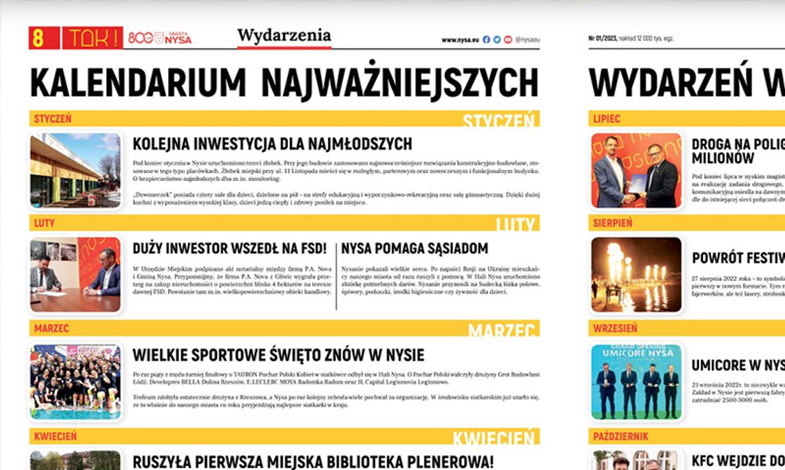 Nowy numer gazety „TAK!”