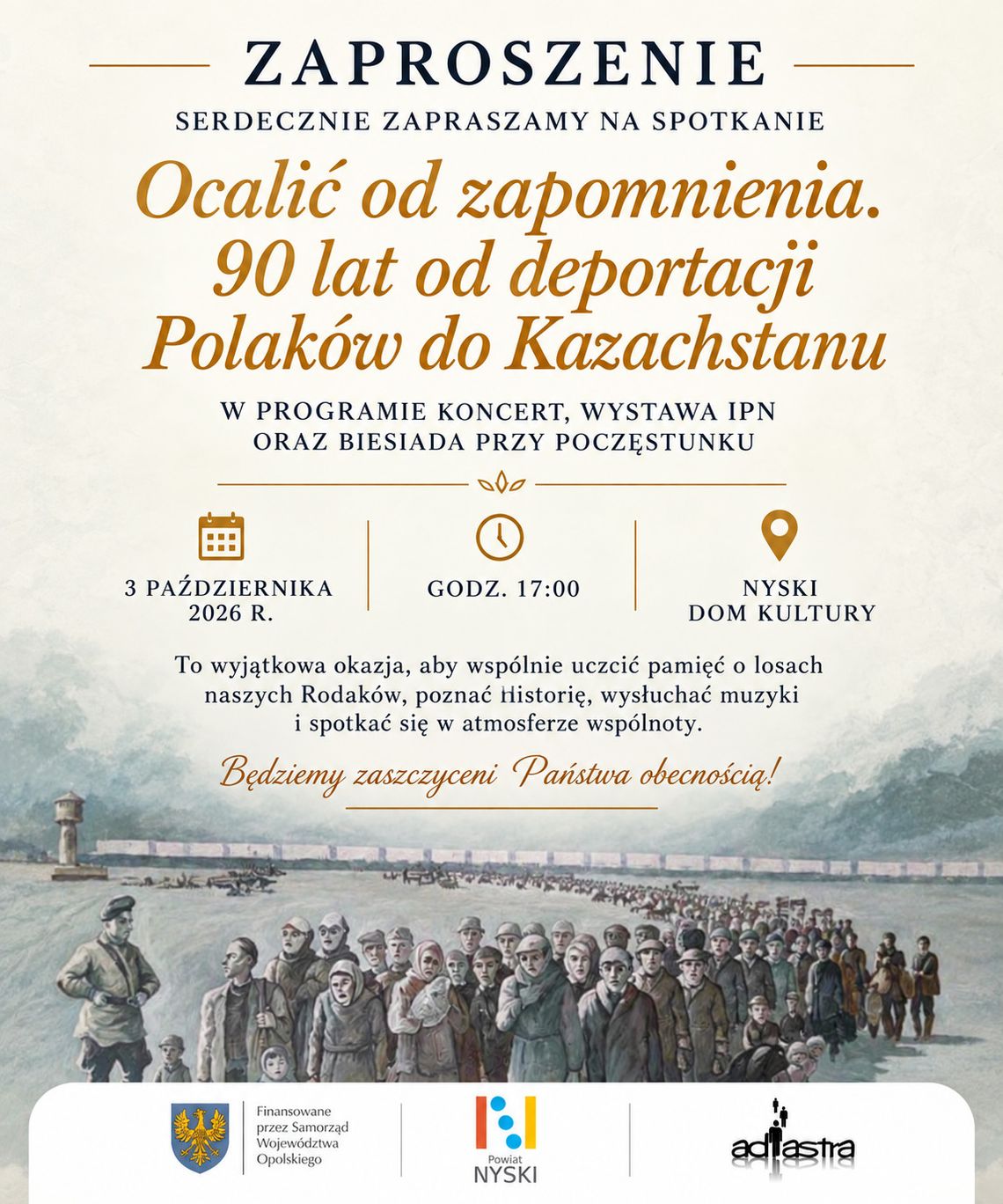 Ocalić od zapomnienia. 90 lat od deportacji Polaków do Kazachstanu Ocalić od zapomnienia. 90 lat od deportacji Polaków do Kazachstanu