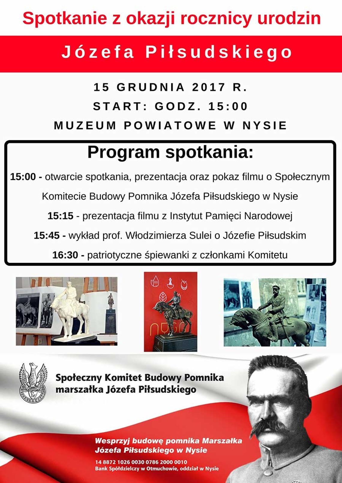 Otwarte spotkanie Komitetu Budowy Pomnika Józefa Piłsudskiego w Nysie