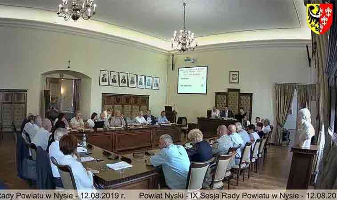 Porządek Obrad: XXV sesja Rady Powiatu w Nysie, 29 grudnia 2020 r. na godz. 9.00.