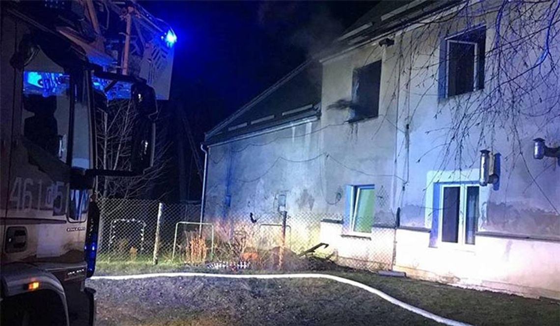 Pożar w budynku socjalnym w Hajdukach 