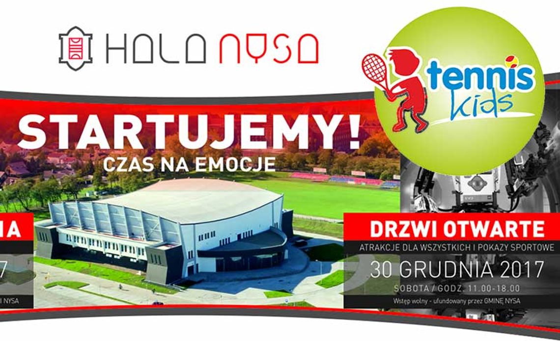 Program zajęć otwarcie hali  - TENIS DLA WSZYSTKICH