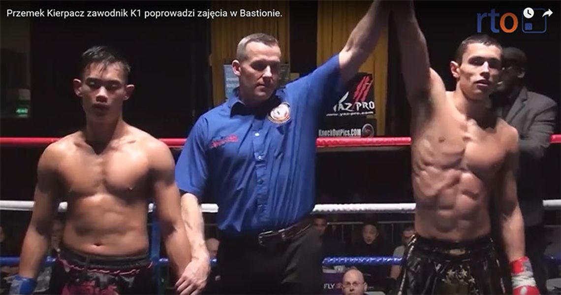 Przemek Kierpacz zawodnik K1 poprowadzi zajęcia sportowe w Bastionie.