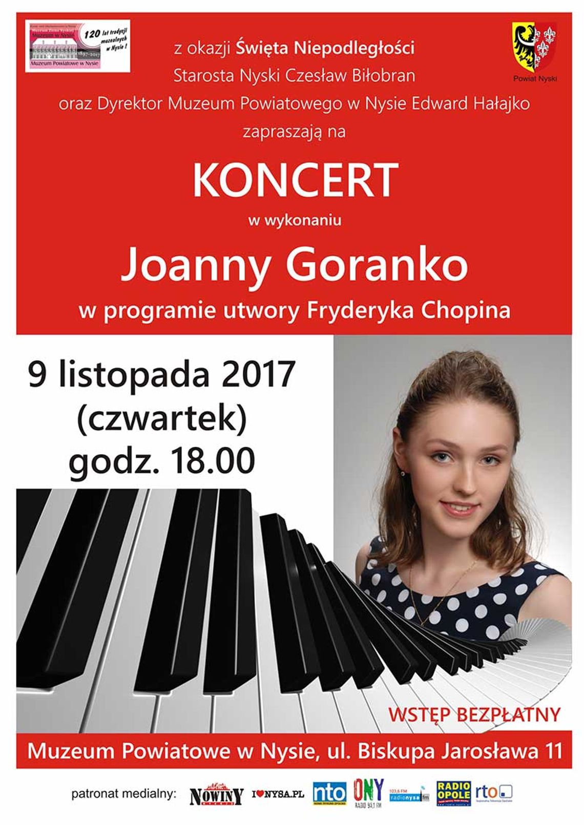 recital Chopinowski w wykonaniu Joanny Goranko