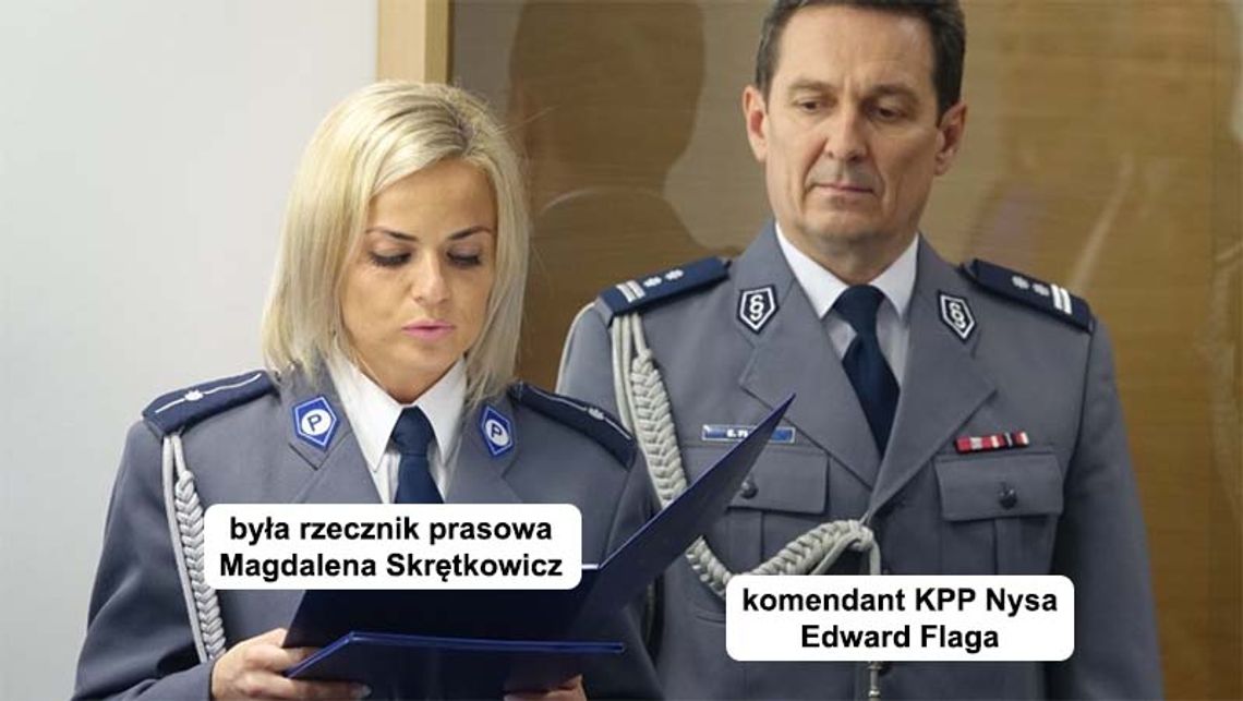 Rzecznik policji w Nysie Magdalena Skrętkowicz odwołana.