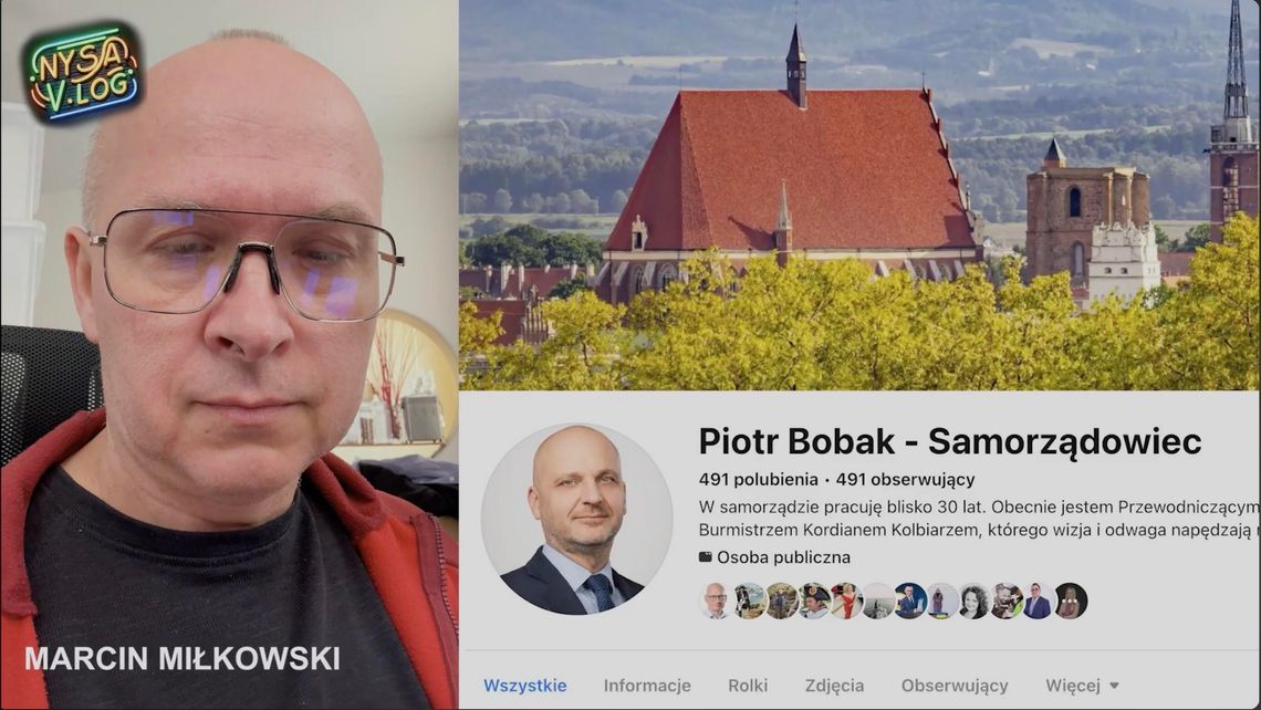 Służbowy czy prywatny? Spór o profil Piotra Bobaka.