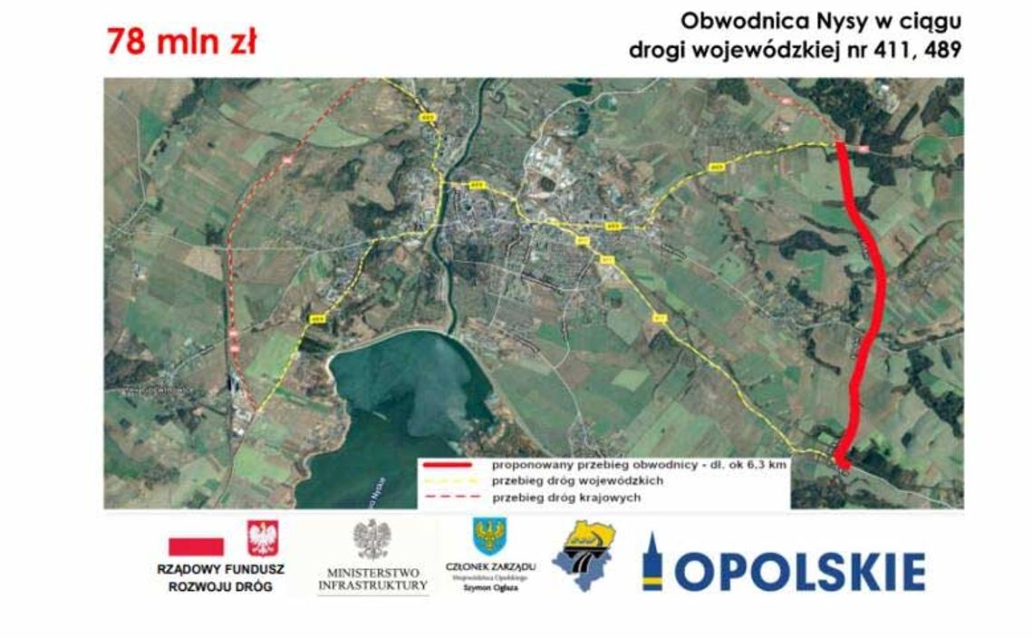 Urząd Marszałkowski Województwa Opolskiego złożył do Rządowego Funduszu Rozwoju Dróg projekty budowy trzech obwodnic: Nysy, Strzeleczek i Głogówka
