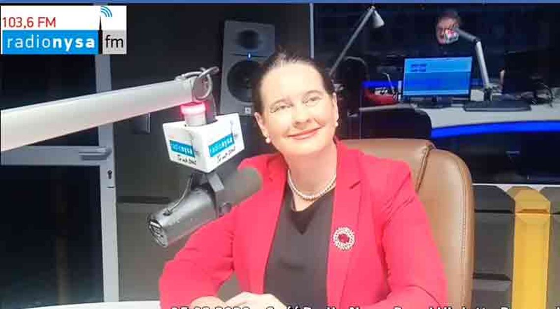 Violetta Porowska, Posłanka Prawa i Sprawiedliwości, szefowa PiS na Opolszczyźnie w radio Nysa FM