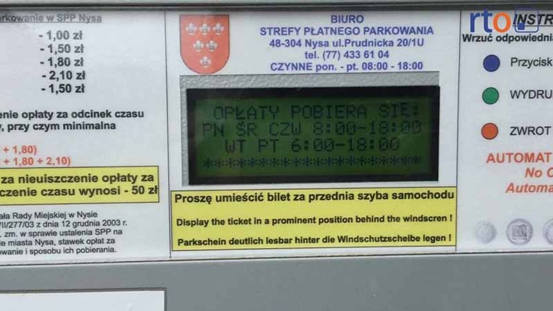 Wiadomości 17 lipca 2016 - Soboty wolne od opłat mimo to parkomaty dalej zarabiają.