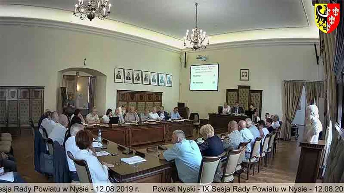 XX sesja Rady Powiatu w Nysie - porządek obrad